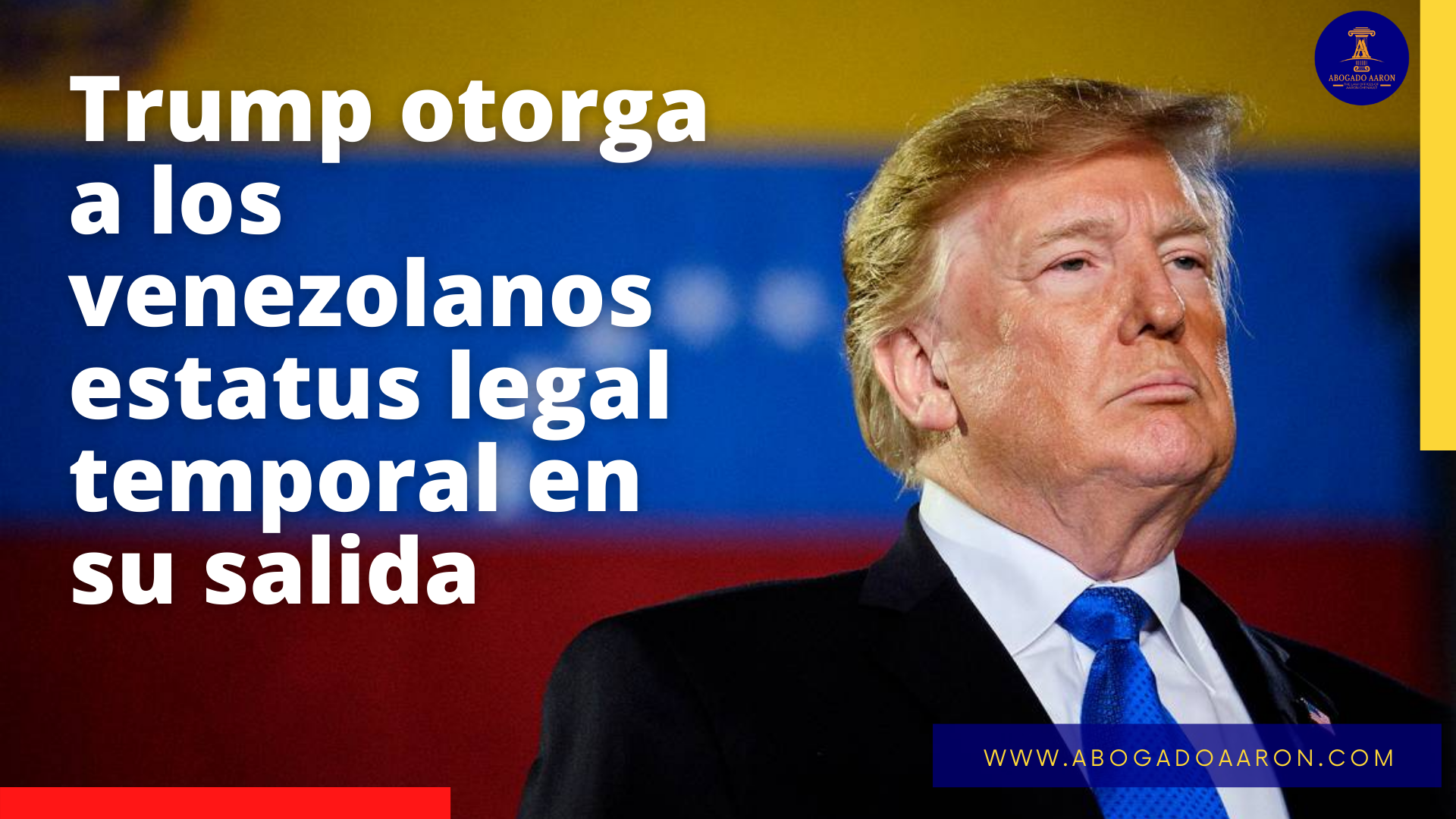 Trump otorga estatus legal temporal a venezolanos en su salida